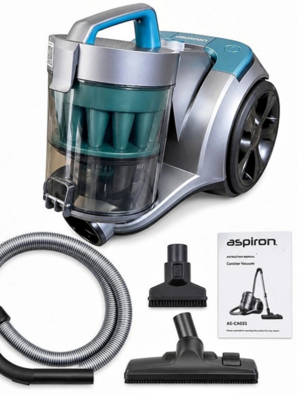Aspiron AS-CR03 Canister Vacuum Gray & Blue